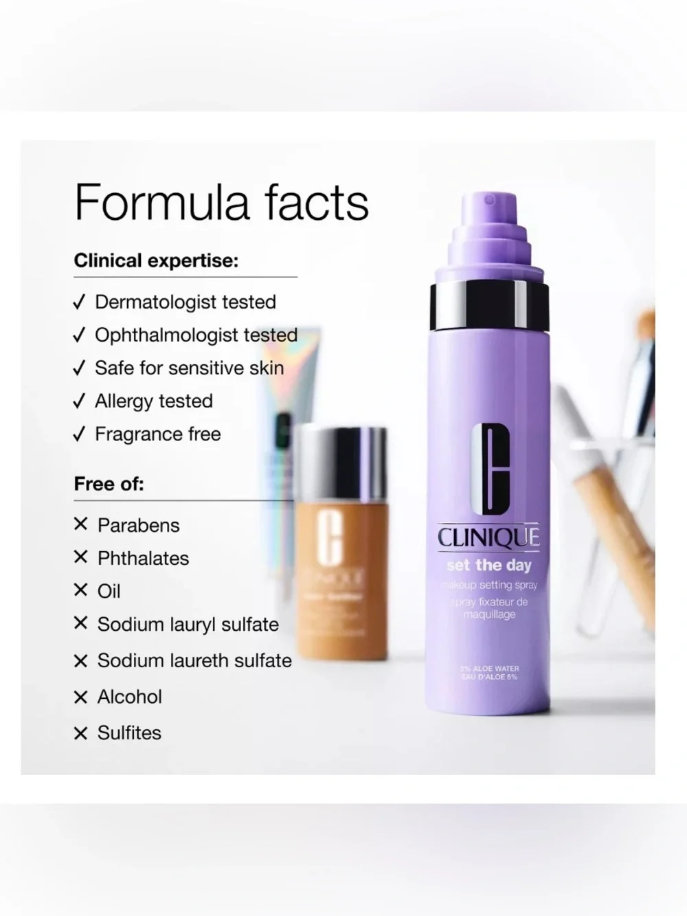 Clinique Set The Day Makeup Setting Spray 3.2 oz ~ New in Box